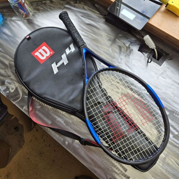 Wilson Hammer H4 Carbon‎ Matrix 113 Tennis Racquet - 4 3/8" Grip - With Case - Picture 2 of 11